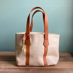 NWOT Valentina Italian Leather Crossbody Tote Bag